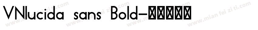 VNlucida sans Bold字体转换